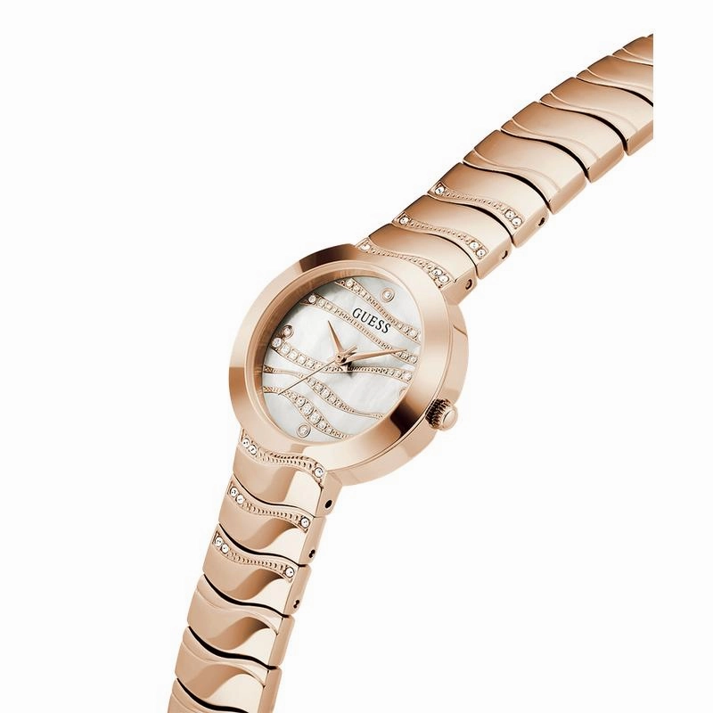 Guess Ladies Rose Gold Tone Analog Watch
