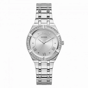 Guess Ladies Sport Stainless Steel Silver Watch GW0033L1