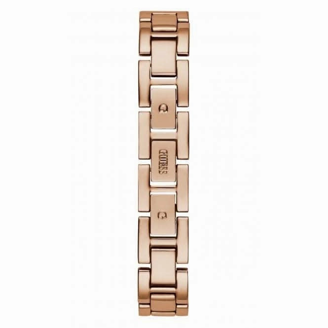 Guess Ladies Tri Luxe Stainless Steel Rose Gold Watch GW0474L3