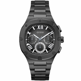 Guess Men's Headline Black  Dial Watch