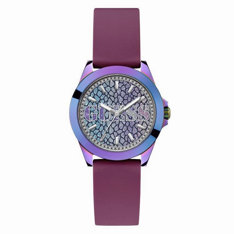 Guess Menagerie Animal Print Dial Analogue Watch