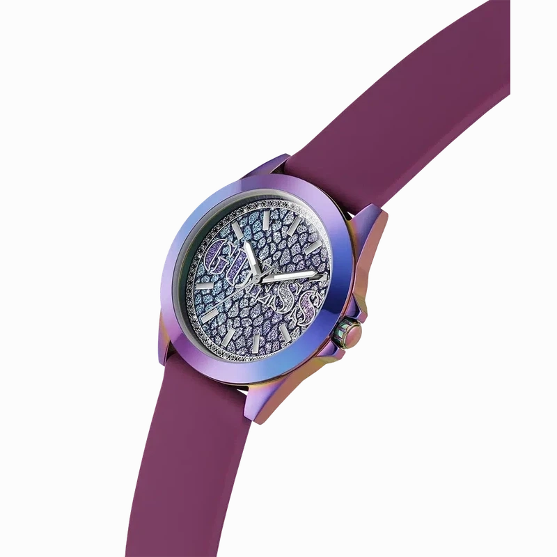 Guess Menagerie Animal Print Dial Analogue Watch