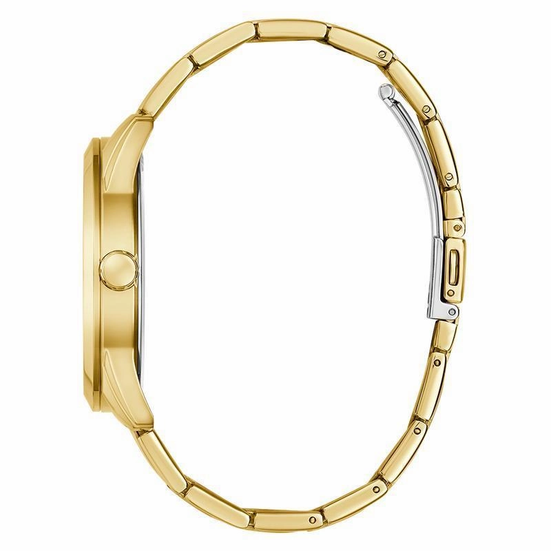 Guess Mens Gold Tone Analog Watch