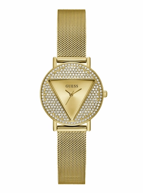 Guess Mini Gold Iconic Glitz Mesh Watch GW0671L2