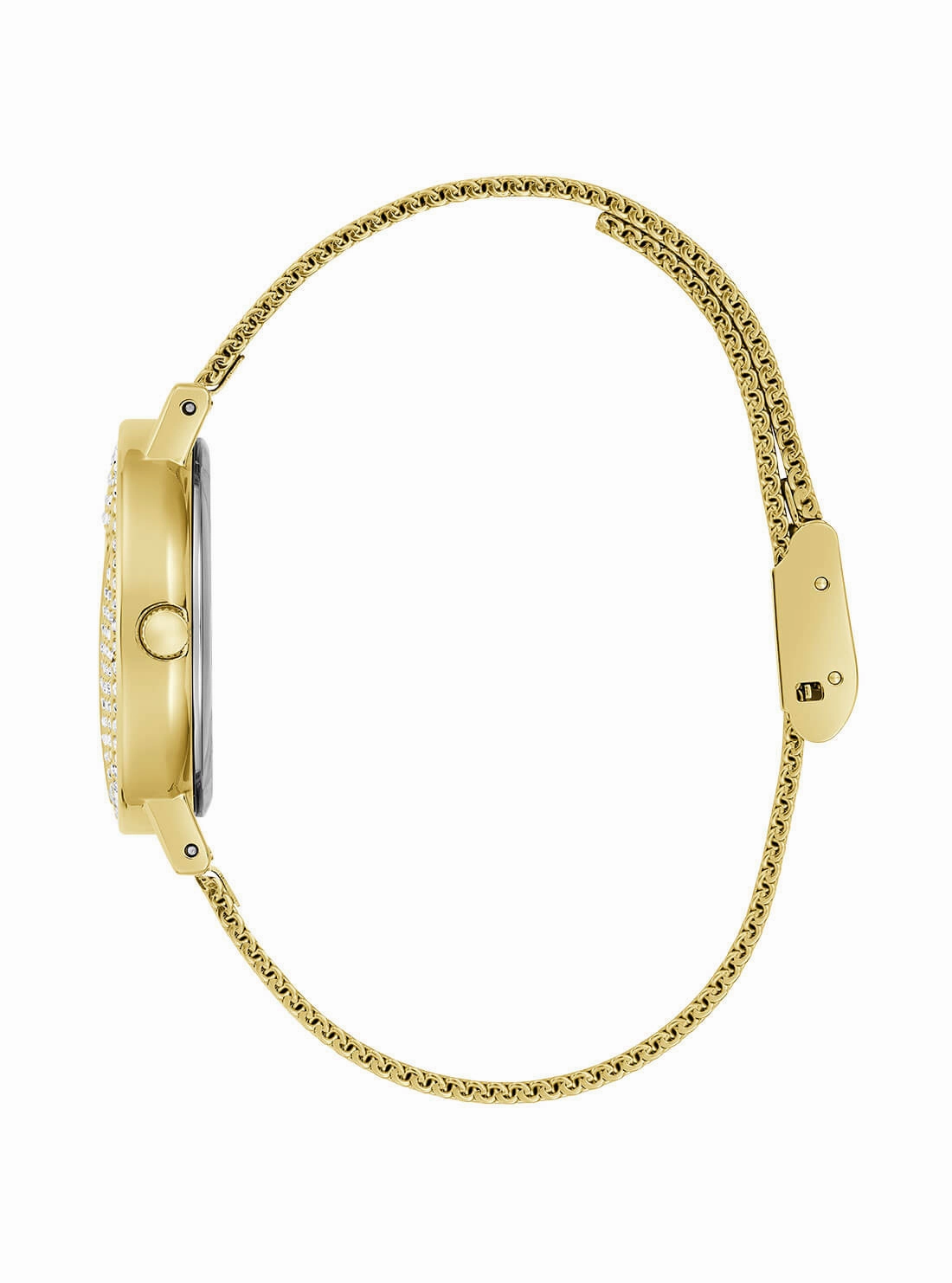 Guess Mini Gold Iconic Glitz Mesh Watch GW0671L2