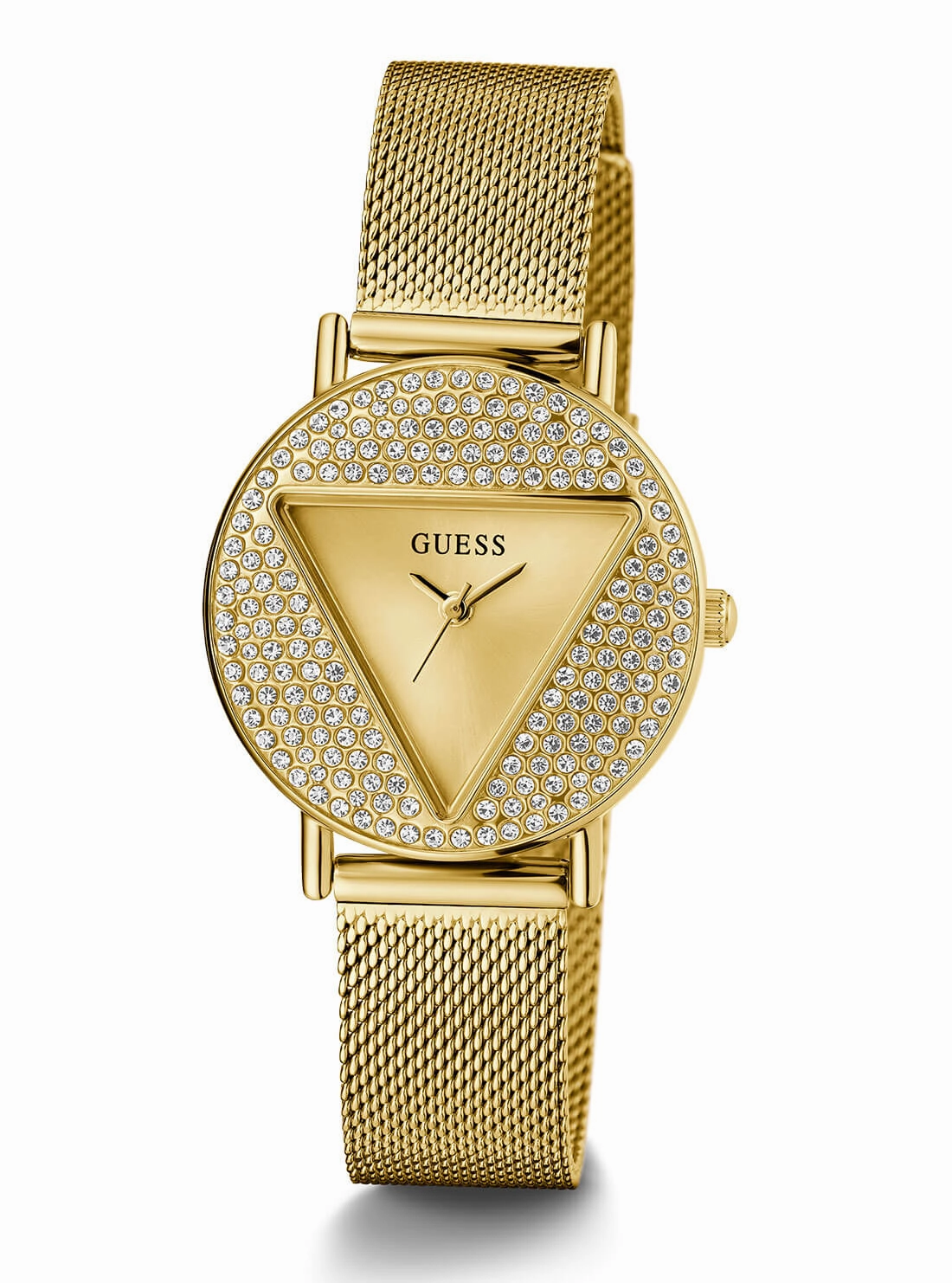 Guess Mini Gold Iconic Glitz Mesh Watch GW0671L2