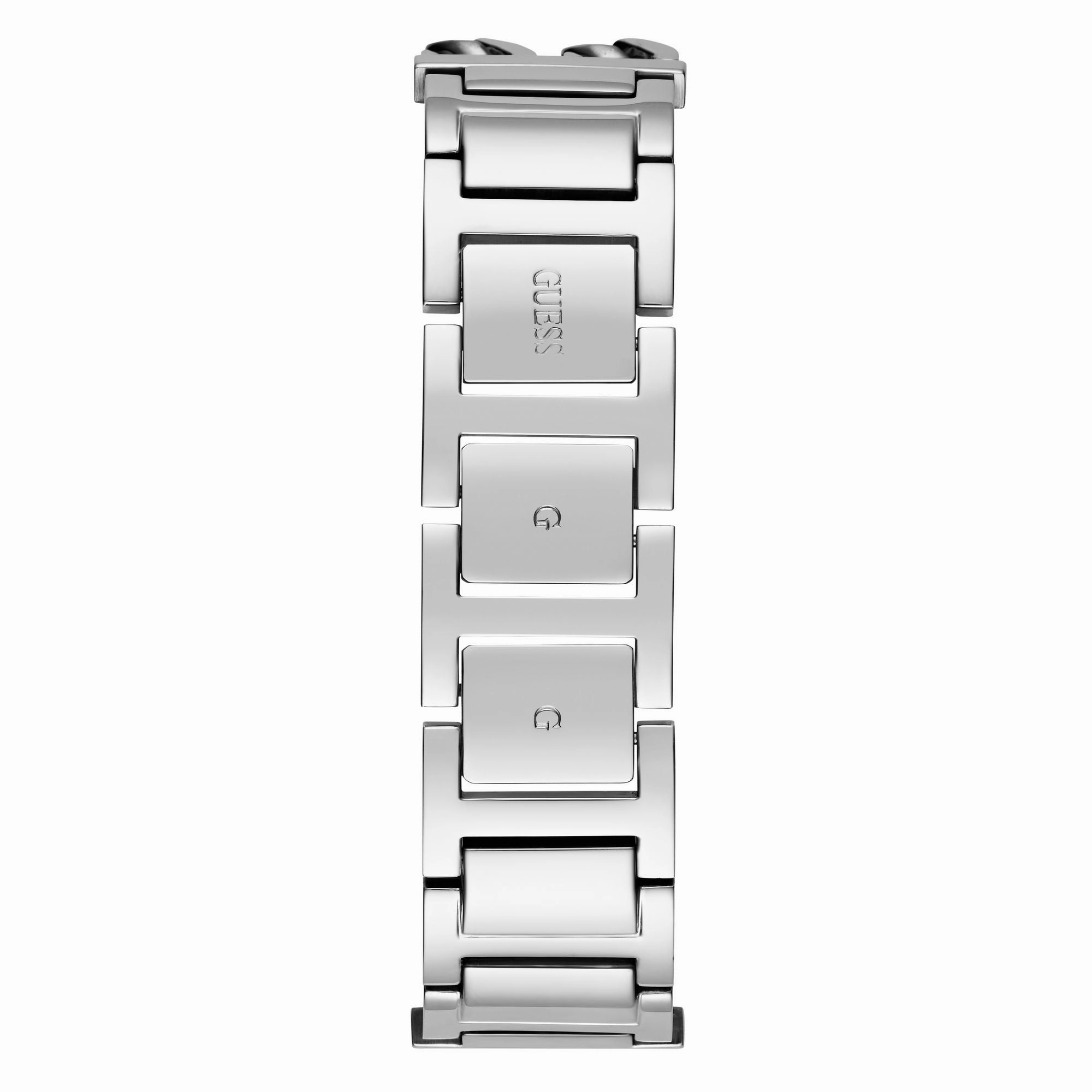 Guess Silver-Tone Square Analog Watch GW0668L1