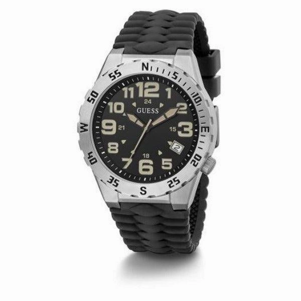 Guess Territory Silver Tone Date Gents Watch GW0322G1