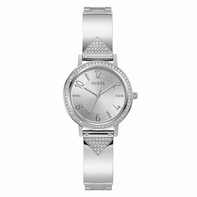 Guess Tri Luxe Silver Tone Analog Ladies Watch GW0474L1