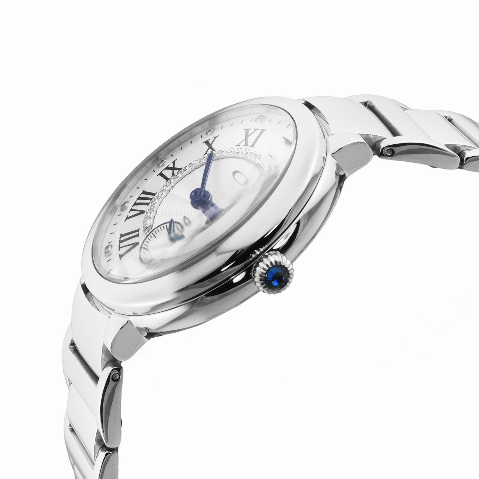 GV2 Rome Women's Silver Dial Stainless Steel Watch