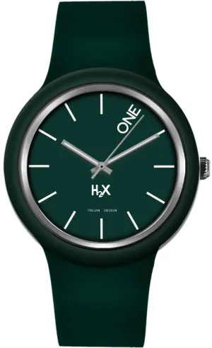 H2X One 42mm Gent Verde Unisex cod. P-SV430UV1