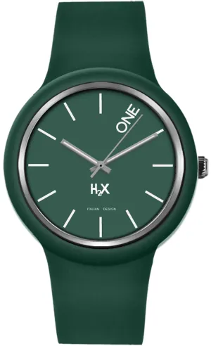 H2X One 42mm Gent Verde Unisex cod. P-SV430UV2