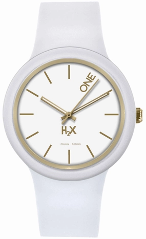 H2X One 42mm Gent Bianco Unisex cod. P-SW430UW2