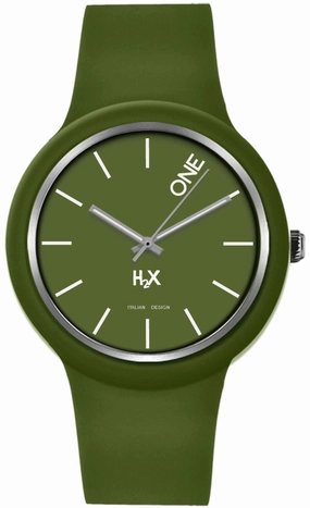 H2X One 42mm Gent Verde Unisex cod. P-SV430UV3