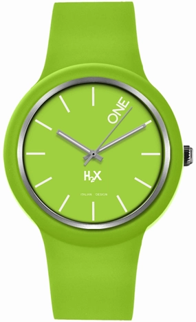 H2X One 42mm Gent Verde Unisex cod. P-SV430UV5