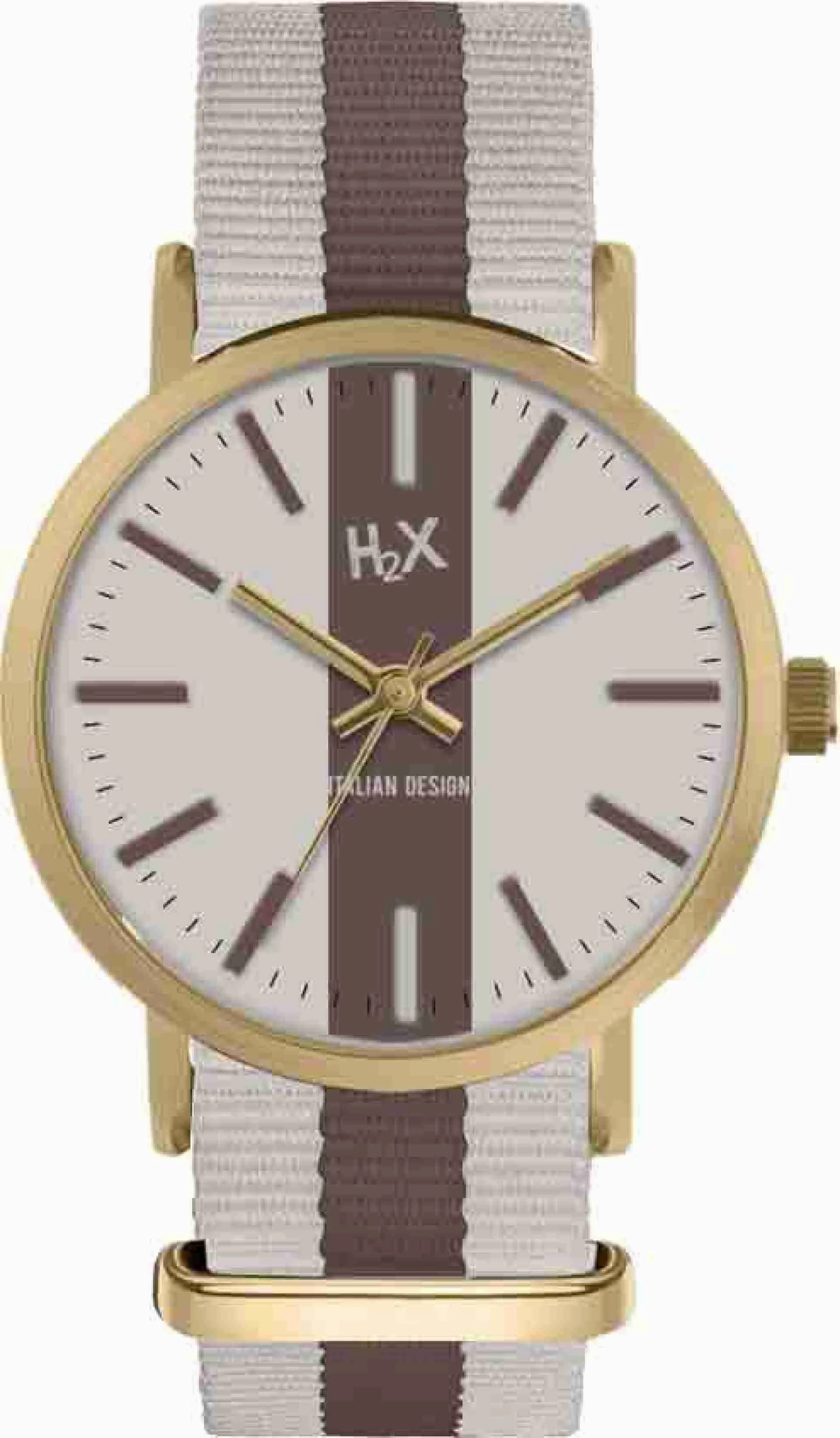 H2X Tidy 39mm Bianco-Marrone Unisex cod. P-FG415XL5