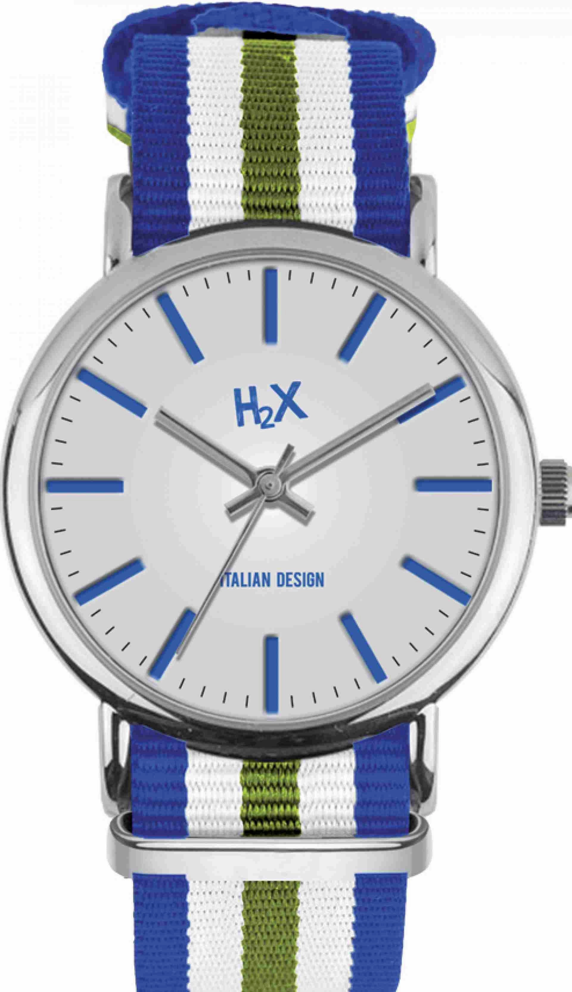 H2X Tidy 39mm Blu-Bianco-Verde Unisex cod. P-FA415XI8