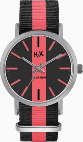 H2X Tidy 39mm Nero-Rosso Unisex cod. P-FA415XL1