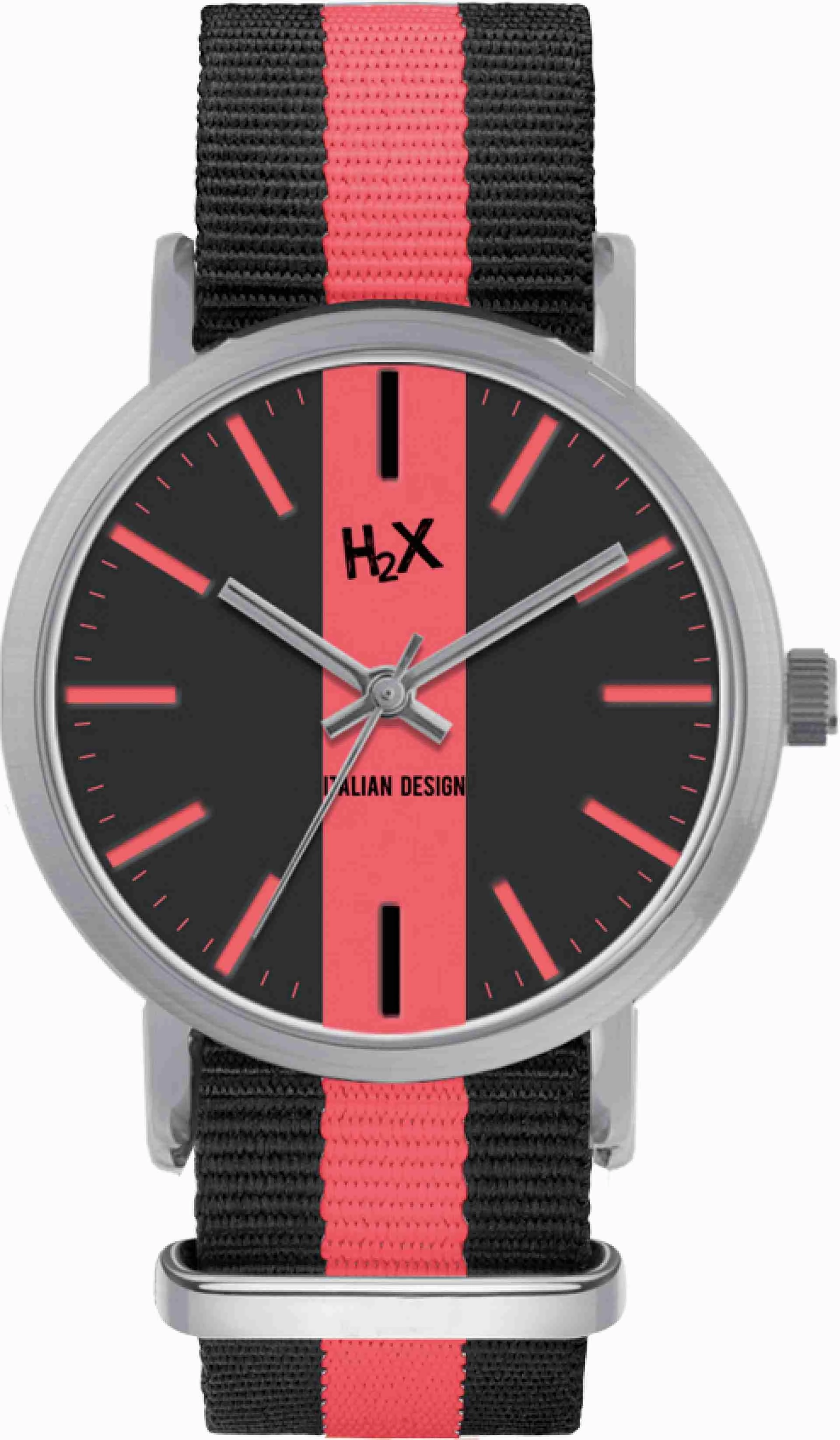 H2X Tidy 39mm Nero-Rosso Unisex cod. P-FA415XL1
