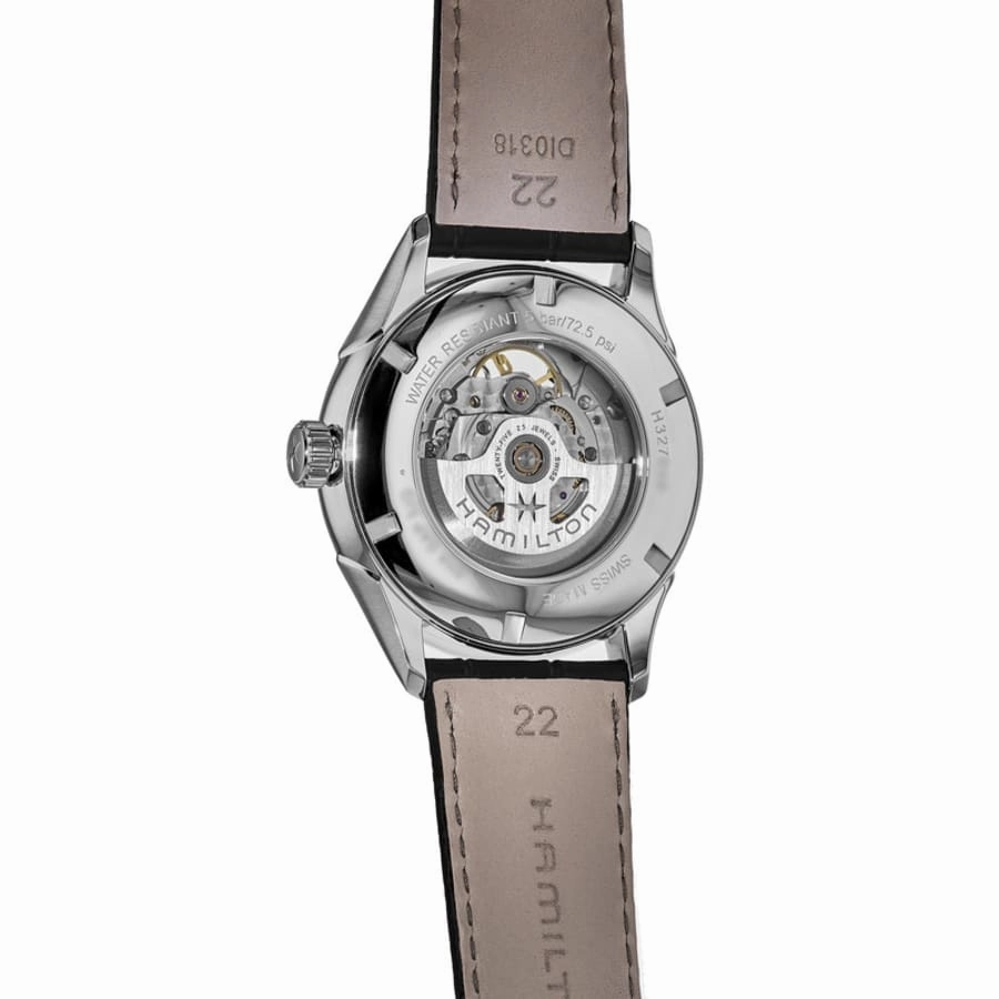 Hamilton Jazzmaster Open Heart Black Dial Leather Strap  Men's Watch H32705731