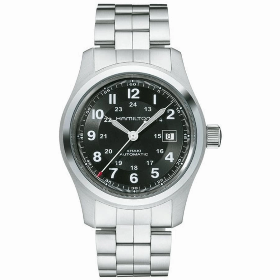Hamilton Khaki Field Auto 42MM Black Dial Steel Men's Watch H70515137