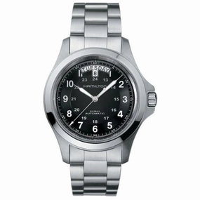 Hamilton Khaki Field King Auto 40MM Day-Date Black Dial Men's Watch H64455133