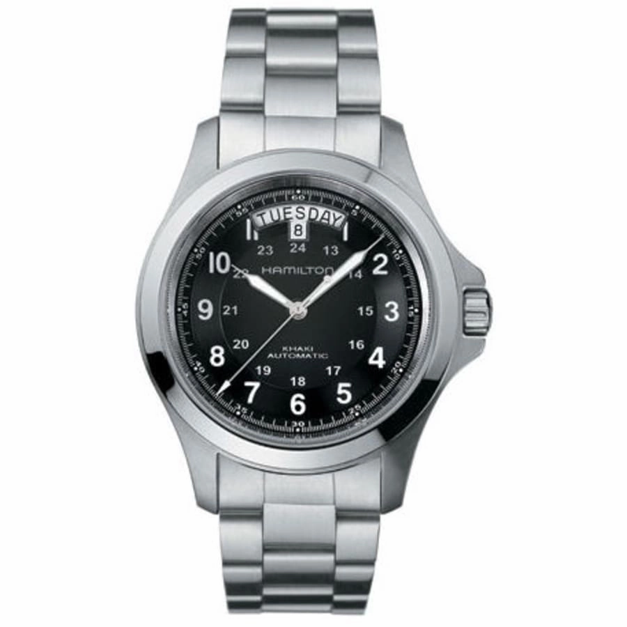 Hamilton Khaki Field King Auto 40MM Day-Date Black Dial Men's Watch H64455133