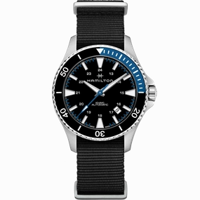 HAMILTON KHAKI NAVY SCUBA AUT BK BL N H82315931