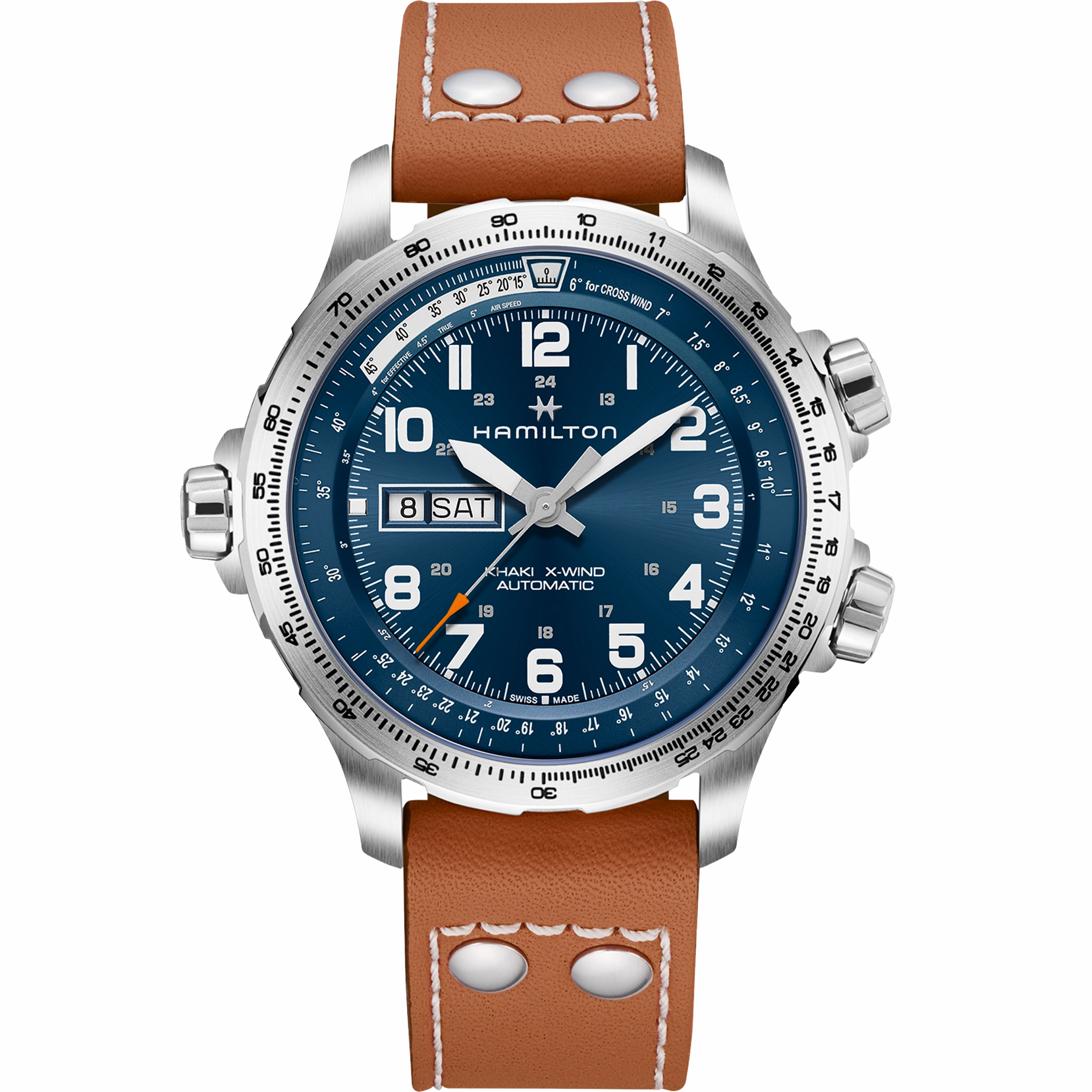HAMILTON KHAKI XWIND DD BL BN H77765541
