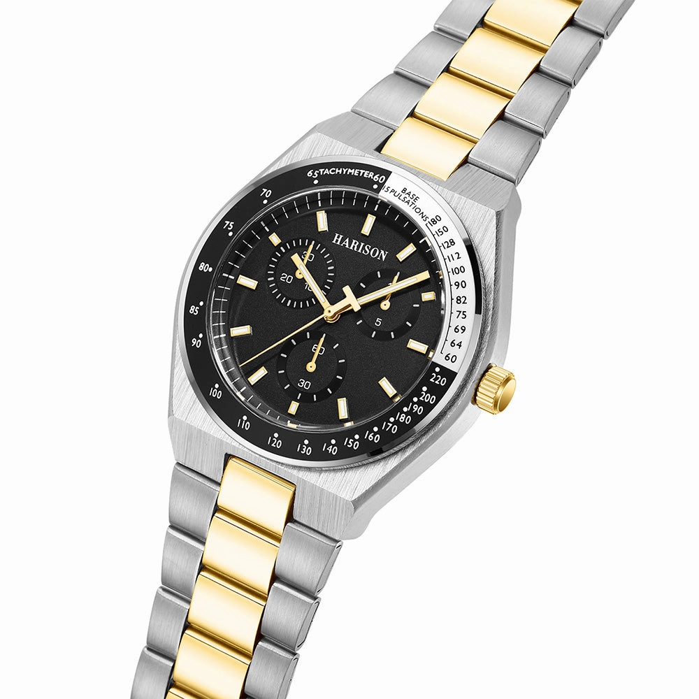 Harison Two Tone Mens Watch *Imitation Sub Dials*