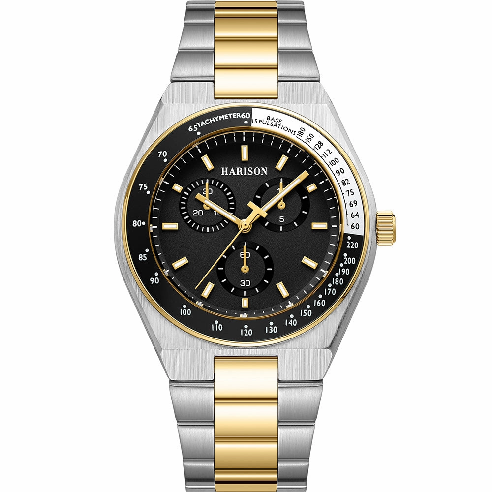 Harison Two Tone Mens Watch *Imitation Sub Dials*