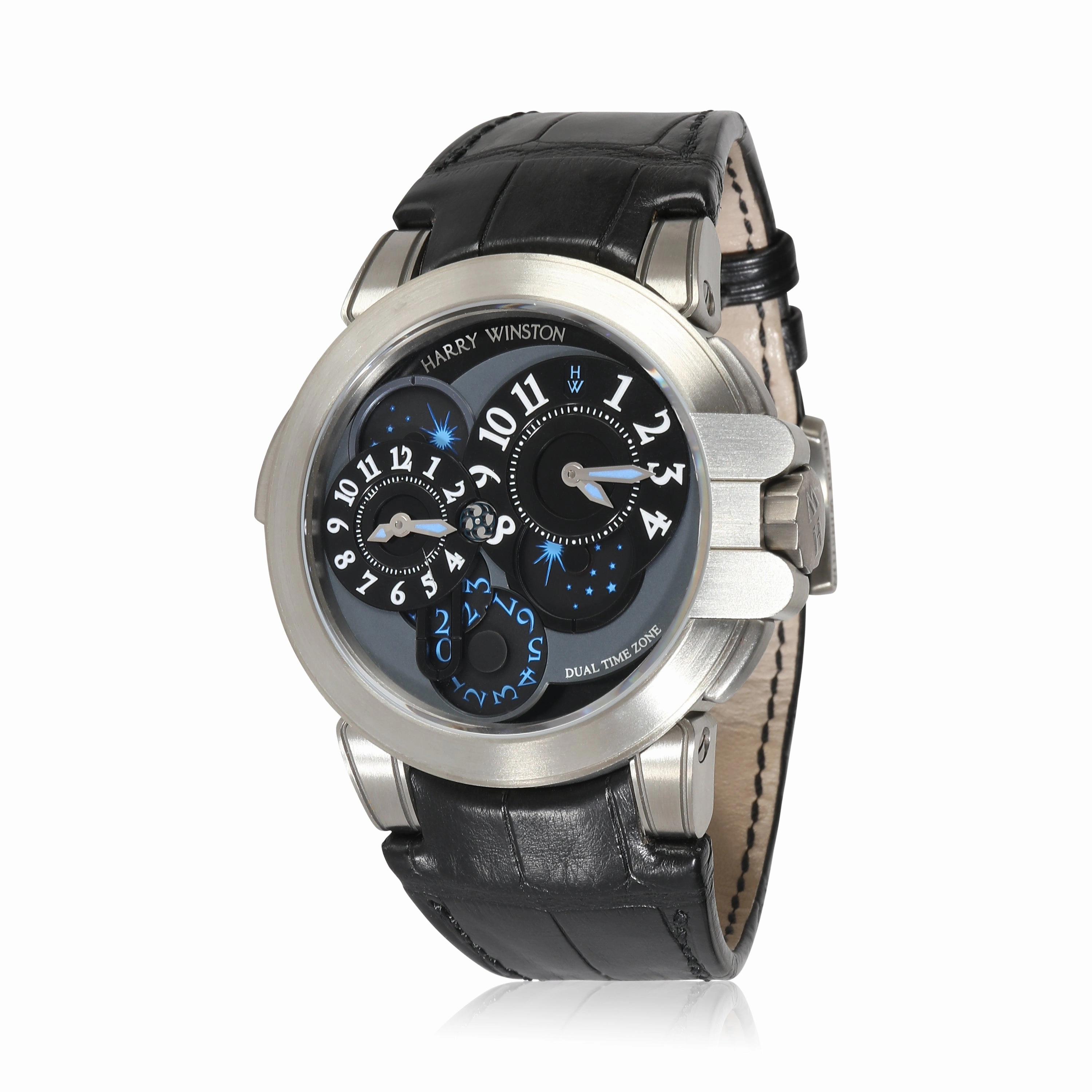 Harry Winston Ocean Dual-Time Project Z 400-MATZ44ZC.K1 Men's Watch in  Zalium