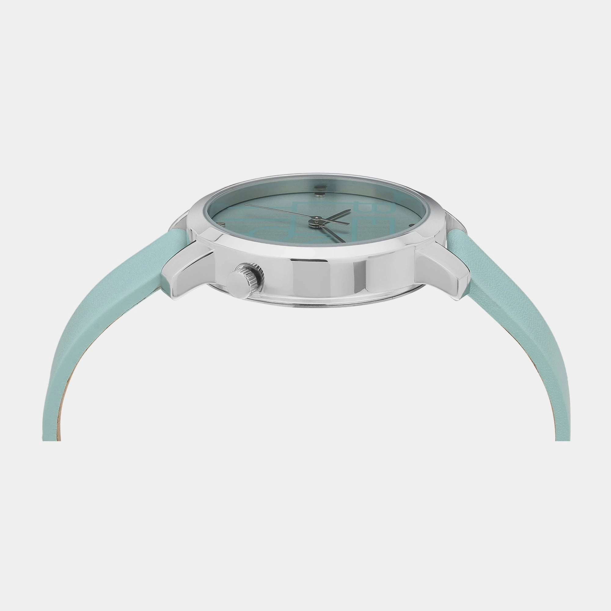 Iconic Blue Women's 3 Hands Analog Leather Watch UWUCL0704