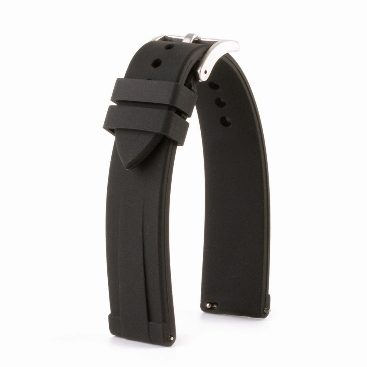Interchangeable rubber watch band (black, grey, blue, green, kaki, brown...)