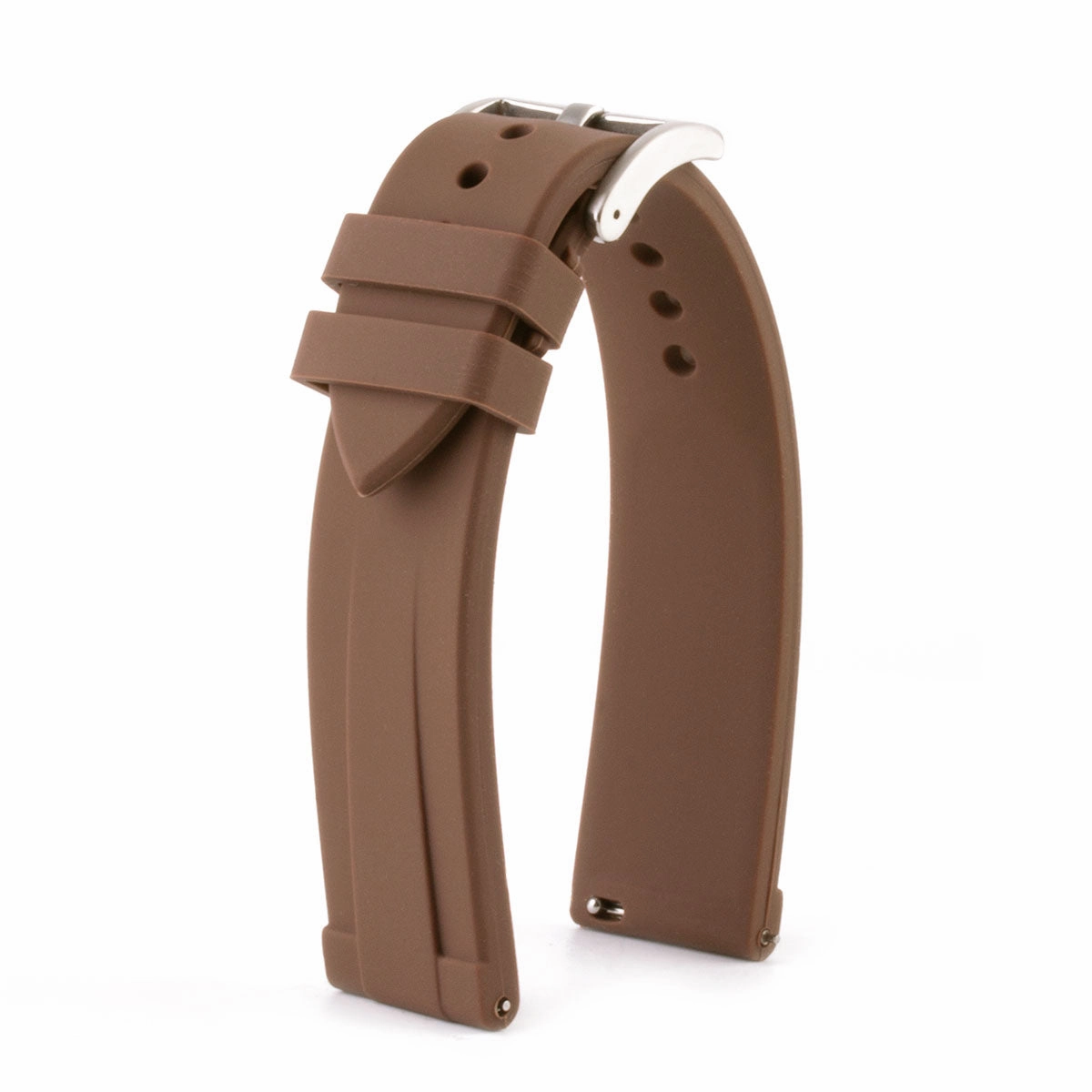 Interchangeable rubber watch band (black, grey, blue, green, kaki, brown...)