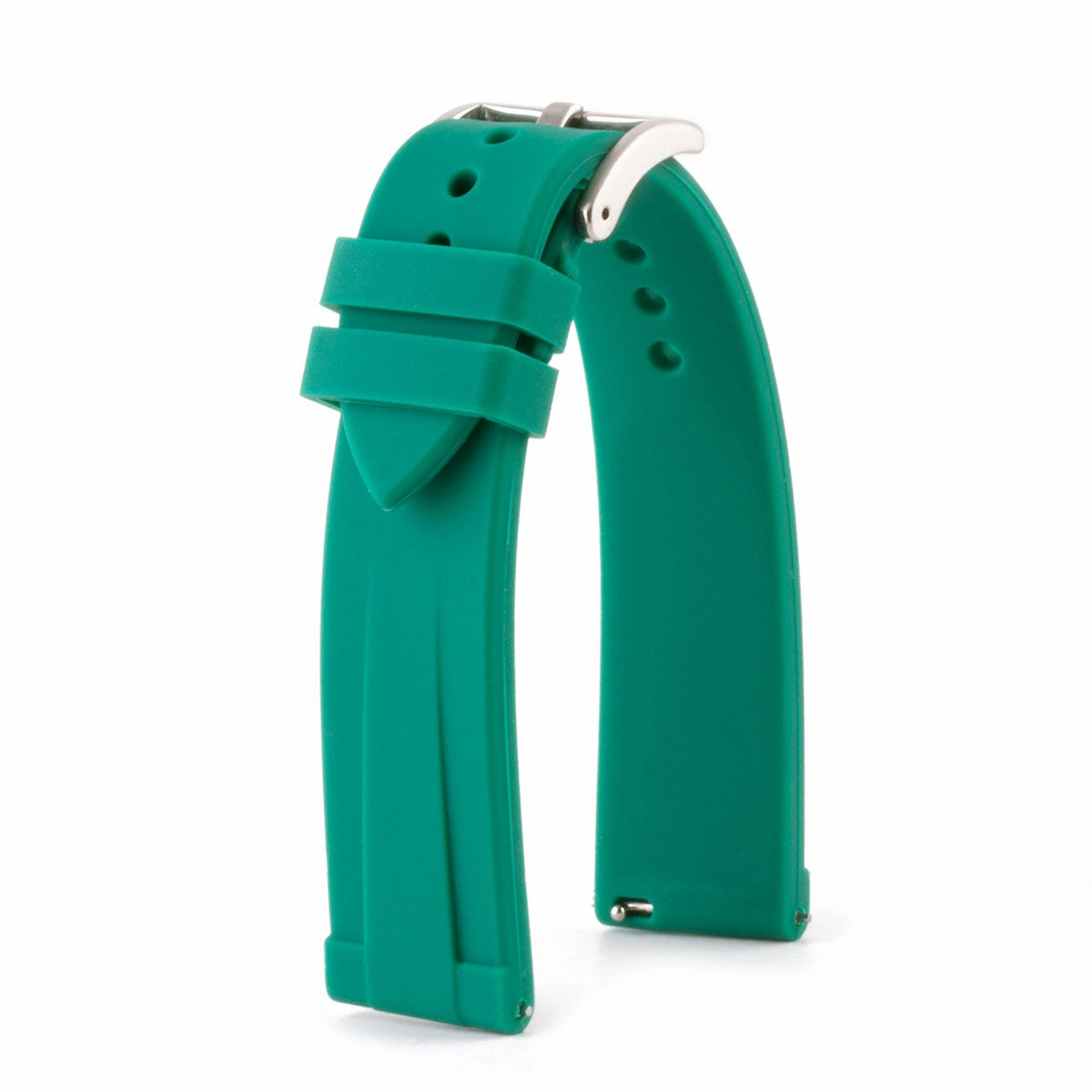 Interchangeable rubber watch band (black, grey, blue, green, kaki, brown...)