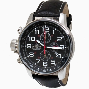 Invicta 2770 Men's Black Stainless Steel Lefty Chronograph