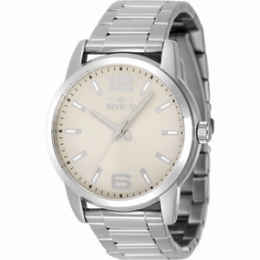Invicta Men's Watch - Celestial Ivory Dial Silver Stainless Steel Bracelet | 48492