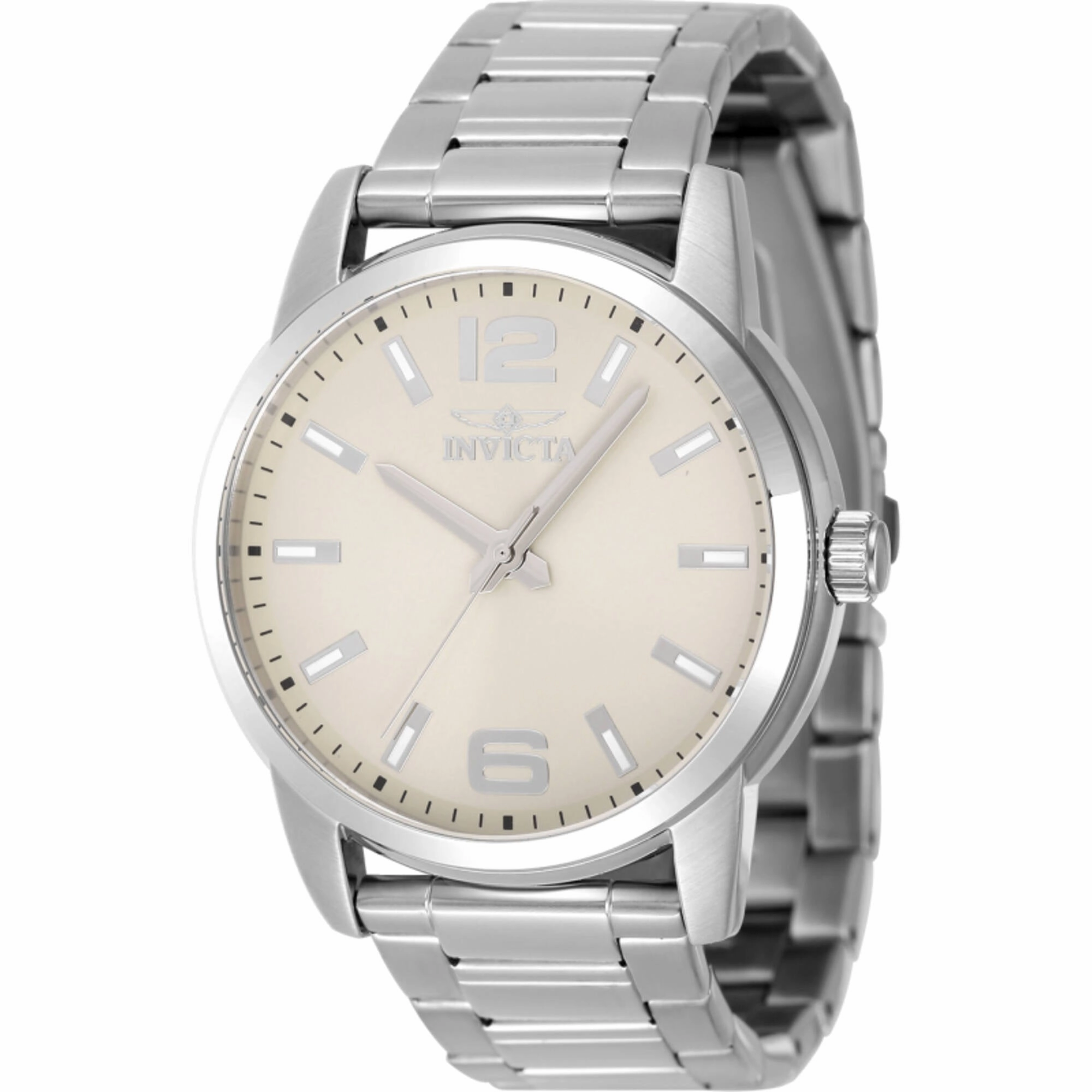 Invicta Men's Watch - Celestial Ivory Dial Silver Stainless Steel Bracelet | 48492