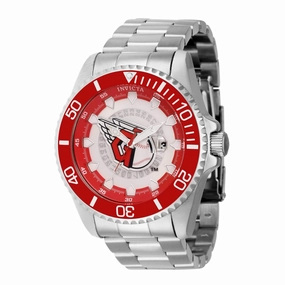Invicta Men's Watch - MLB Cleveland Guardians Rotating Bezel Silver Bracelet | 43461