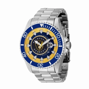 Invicta Men's Watch - MLB Milwaukee Brewers Date Display Silver Steel Bracelet | 43469
