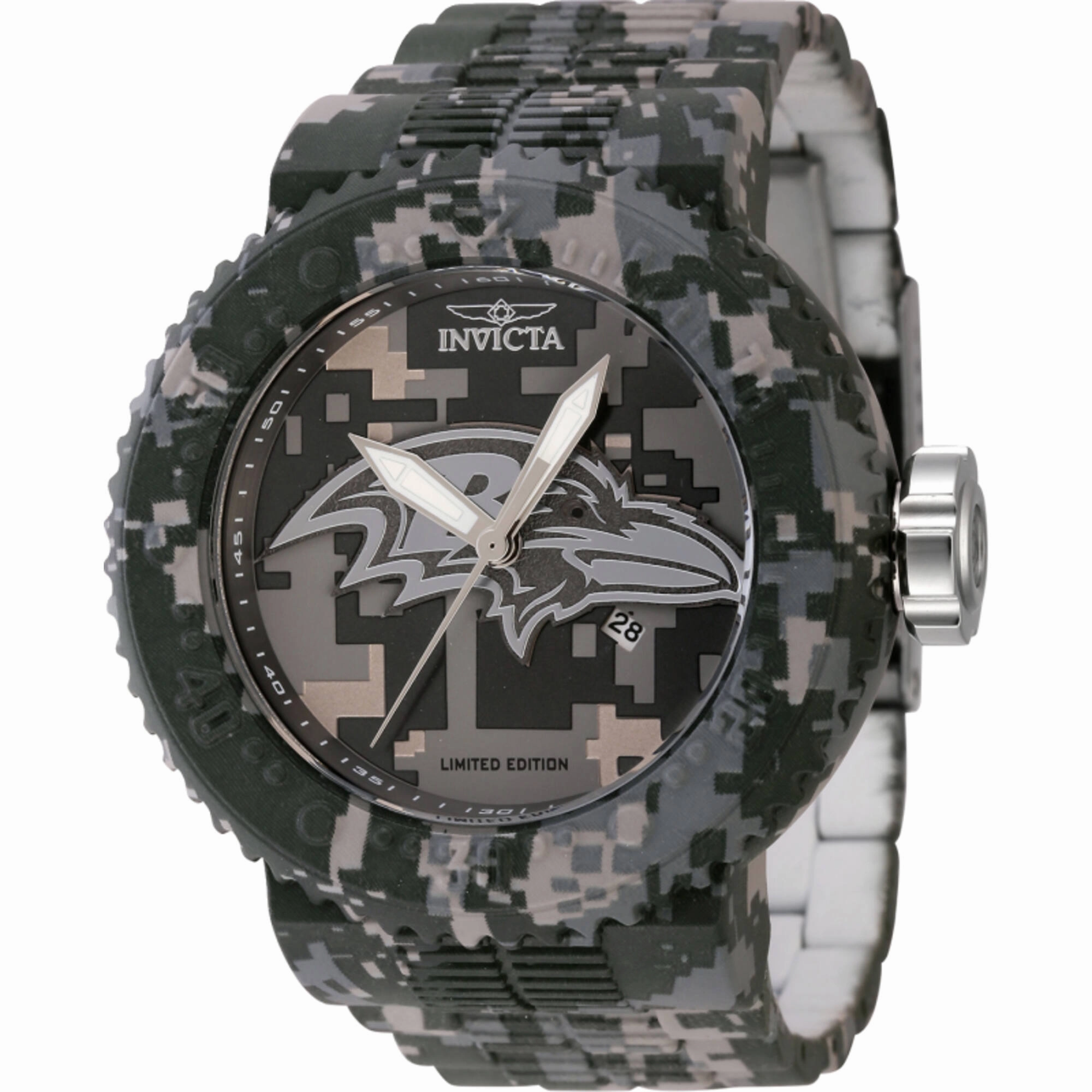 Invicta Men's Watch - NFL Baltimore Ravens Quartz Stainless Steel Bracelet | 45108