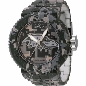 Invicta Men's Watch - NFL Baltimore Ravens Quartz Stainless Steel Bracelet | 45108