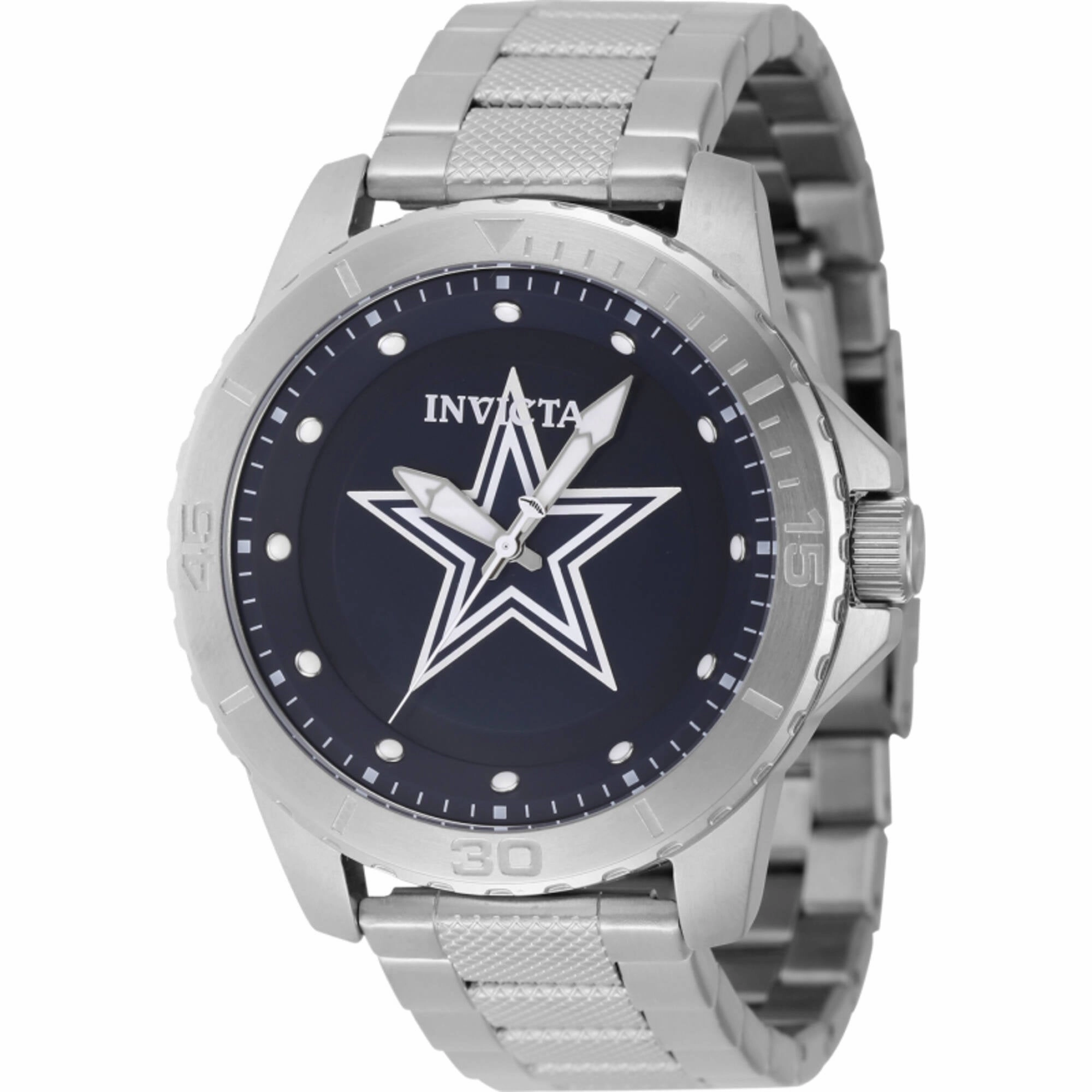Invicta Men's Watch - NFL Dallas Cowboys Quartz Blue Dial Silver Tone Bracelet | 48083
