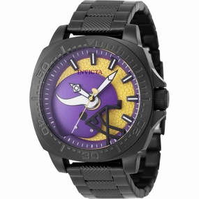 Invicta Men's Watch - NFL Minnesota Vikings Yellow and Purple Dial Bracelet | 47889