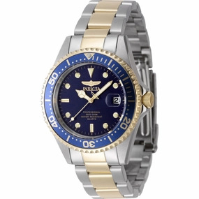 Invicta Men's Watch - Pro Diver Blue Dial Silver and Yellow Gold Bracelet | 8935OB