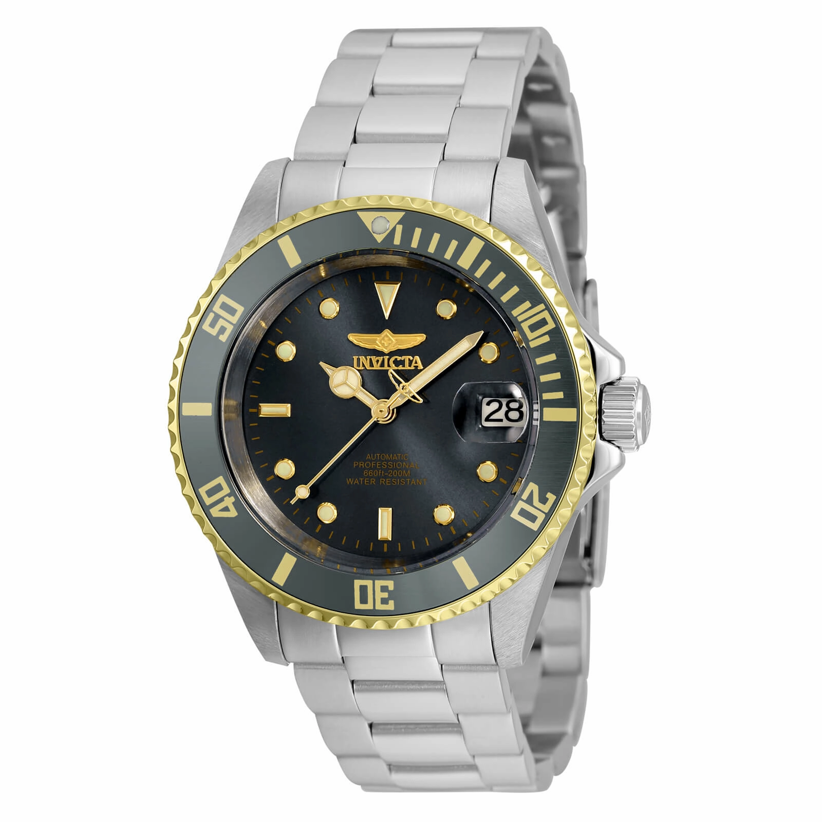 Invicta Men's Watch - Pro Diver Grey Dial Silver Stainless Steel Bracelet | 35847