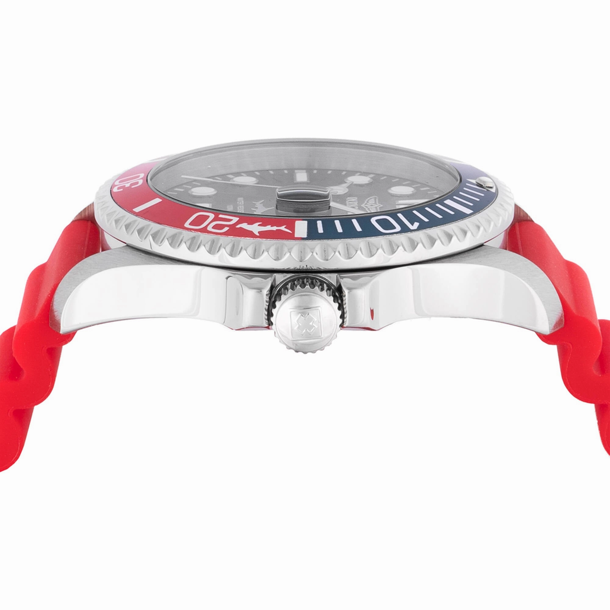 Invicta Men's Watch - Pro Diver Rotating Bezel Blue Dial Red Silicone Strap | 47164
