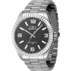 Invicta Men's Watch - Specialty Black Dial Stainless Steel Bracelet Quartz | 47448
