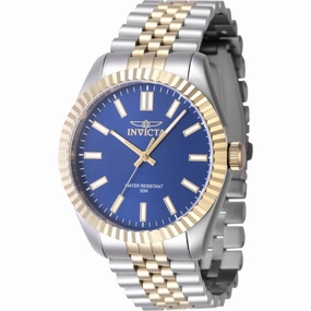 Invicta Men's Watch - Specialty Blue Dial Two Tone Steel Bracelet Quartz | 47486